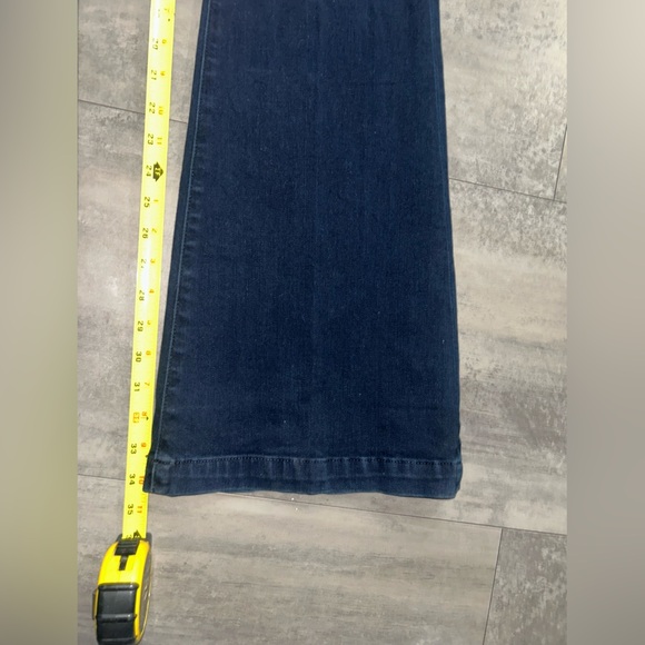 PAIGE Genevieve Hi-Rise Flare Leg Jeans Dark Wash Size 24 - Picture 12 of 14